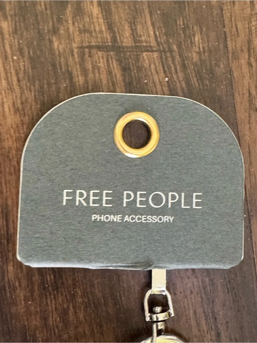 Free People Burgundy Beaded bauble phone wristlet